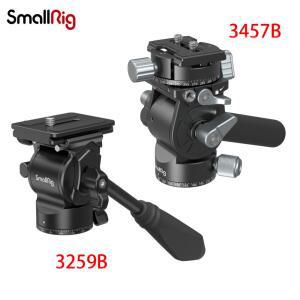 SmallRig 경량 유체 비디오 헤드 360 ° 회전 탈착식 텔레스코픽 핸들 조정 가능한 휴대용 3457B
