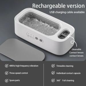 칭펑 48Khz 세척기 고주파 클리너 이중 통 진동 완전 보석 가정용 조절 가능