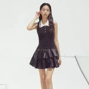 에고이스트 니트카라 밑단 프릴 원피스 ER2WO660 964001