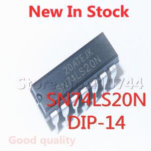 5개세트 SN74LS20N HD74LS20P DIP-14 듀얼 4 입력 NAND 게이트     IC