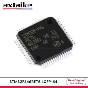 2PCS STM32F446RET6 LQFP-64 ARM Cortex-M4 32비트 MCUFPU 512kB 플래시 1284KB RAM SMD 마이크로칩 IC