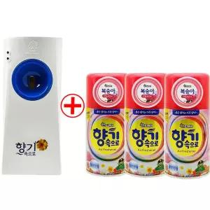 산도깨비 향기속으로 자동분사기 일반형 + 리필3개 복숭아향 방향제