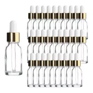오너클랜 골드 뚜껑 15ml 30개 스포이드 투명 공병 향수용기 불투명용기 드롭병 오일병