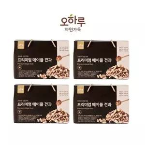 [오하루 자연가득][오하루] 프리미엄 메이플 견과 24포 X 4박스 소비기한 : 2026.10.16