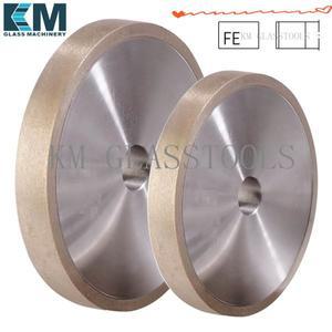 유리 연삭기용 주변 다이몬드 휠 KM 100x22xFE8 ~ 25mm 플랫 엣지 (1A1) 맞춤형 제품 무료