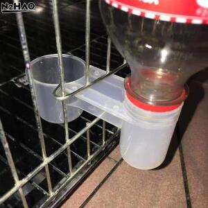 플라스틱 애완 조류 급수기 물병 컵 고양이 닭 비둘기용 집 정원 자동