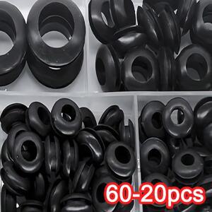 40/60/20 PCS 고무 O 가구 세트 고무 케이블 링 조합 와이어 씰링 캐비닛 보호 링 도구 가스켓 도어 세트