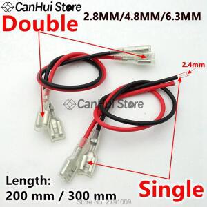 2 8MM/4 8MM/6 3MM 커넥터 빨간색/BL 스위치 연결 스페이드 스프링 와이어 압착 압착 단자 커넥터 와이어 암 단자