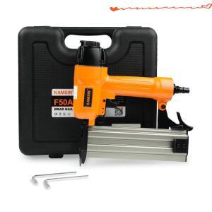 KAMSIN F50A 공압식 브래드 네일러는 18게이지 3/8인치~2인치 못을 사용할 수 있으며 트림 작업 및 가구 제