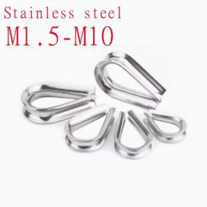 5PCS 10PCS M1 5 링 M2 M10 보호 304 하트 와이어 로프 M3 골무 장비 고정 치킨 스테인레스 케이블 스틸 슬리브