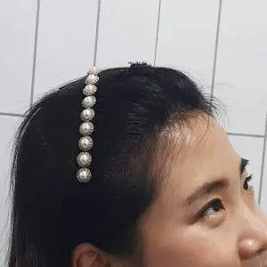 빗핀 올림머리 진주 헤어빗핀 클립형