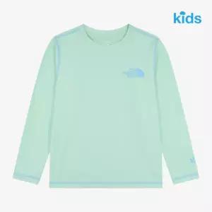 [노스페이스키즈]노스페이스 키즈 키즈 서프 긴팔 티 ICE_GREEN NT7TS03T