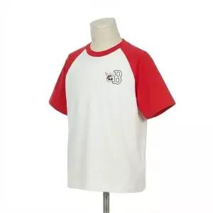 [MLB키즈]MLB 키즈 스트릿 바크&바니 배색 라글란 티셔츠 보스턴 레드삭스 RED 7ATSB4163 43RDL