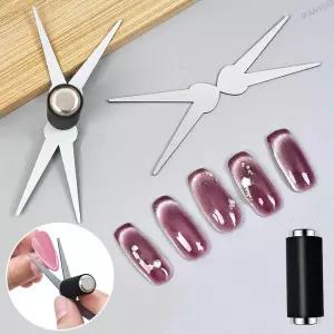 프렌치 캣아이 마그넷 특수 더블헤드 빅 Y자형 클립 네일 세트 DIY 젤 폴리싱 자석 도구에 적합