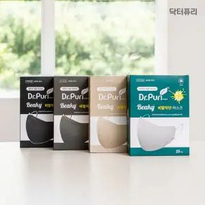 닥터퓨리 마스크 KFAD 비말차단 중형 베이지 25매 2개 MNA