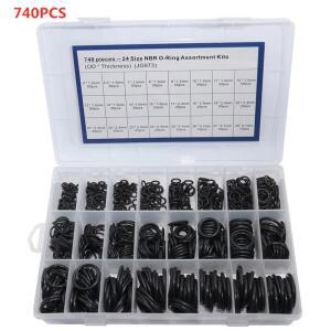 R 740/1200PCS R O 세트 ORING 씰링 링 R 니트릴 고무 O 검정색 및 내유성 방수 링 내마모성