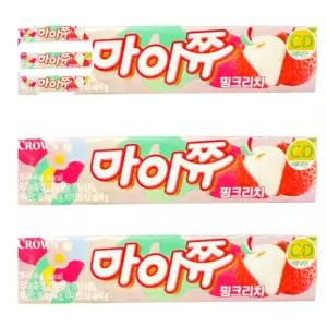 핑크리치 마이쮸 3개 캔디 리치 마이쮸 사탕 핑크