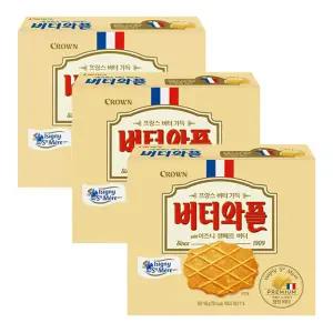 크라운 이즈니 버터와플 158g x 3개