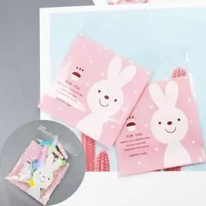 [하프클럽/]토끼 유치원 과자 사탕 10x13 OPP포장 비닐100P 과자