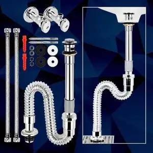 D-세면기부속 TRU005W1 SET 자동폽업 수리 부품 밸브 트랩교체
