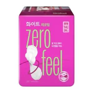 화이트 제로필 생리대 중형 14P 3개입
