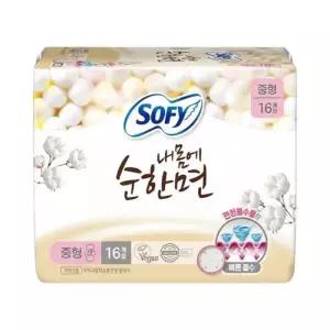 쏘피 바디피트 내몸에 순한면 생리대 중형 16P 1개입
