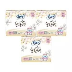 쏘피 바디피트 내몸에 순한면 생리대 중형 16P 3개입