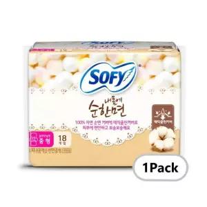 쏘피 바디피트 내몸에 순한면 생리대 중형 18P 1팩