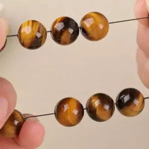 [하프클럽/]호안석 원석 패션 팔찌 10mm 1P 재물 금전운 소원