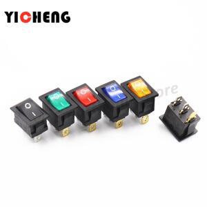 1개 보트 스위치 KCD1-103 3 피트 2 파일 조명 로커 전원 15x21MM 핀 빛