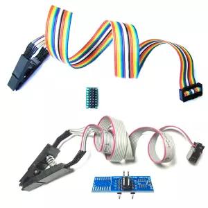 SOP8에서 DIP8로 클립 IC 프로그래머 칩 변환기 어댑터 Xgecu T48 T76 RT809H Eprom 프로그램 지원