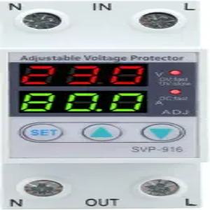 월프론트 SVP-916 100-130VAC 오버 및 언더 전압 보호기 플라스틱 지연 리셋 보호 장치 40A