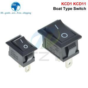 KCD11-101 3A6A 250V 6A10A 10x15mm SPST 2핀 온오프 G130 보트 로커 스위치 자동차 대시보드 트럭 KCD1