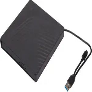 노트북 데스크탑 PC용 외장 CD DVD 드라이브 USB 3.0 휴대용 광학 플레이어 박스 인클로저