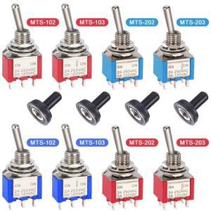 10pcs 6mm 마이크로 토글 스위치 전원 버튼 로커 6A 125VAC MTS-102