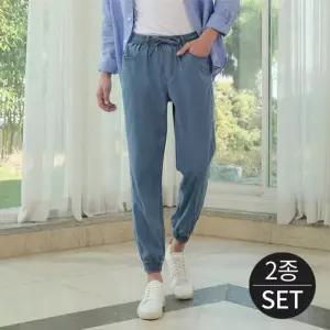 [로코엘라]쿠마 라이오셀 밴딩 남성 조거 팬츠 2종세트