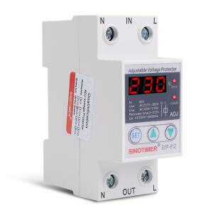 SVP-912 40A 63A 80A 220V 조정 가능 복구 재연결 과전압 및 저전압 보호 장치 계전기 DIN 레일 설치