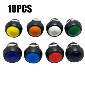 10PCS 12mm PBS-33B 방수 순간 ON OFF 푸시 버튼 스위치 미니 소형 라운드