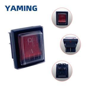 5pcs 220V 16A ONOFF 산업용 진공 흡입 기계 용 빨간색 예비 방수 로커 스위치 푸시 버튼