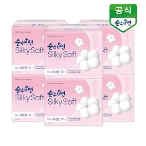 [깨끗한나라]순수한면 실키소프트 생리대 특대형 12P x 6팩