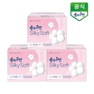 [깨끗한나라]순수한면 실키소프트 생리대 특대형 12P x 3팩