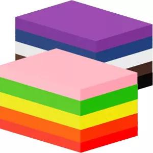 푸트레오 500장 건설 용지 벌크 4인치 x 79인치 경량 아트 용품 잉 데코 DIY 공예 사무실 0가지 색상을