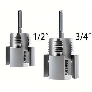 4개 드릴 가능 PVC 파이프 나사 가공 도구 - 내부외부 슬리브 12인치 및 34인치 DIY 전문 배관 작업용