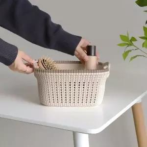 [하프클럽/]소재 다용도 소품 정리 바구니 수납함