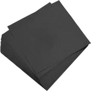 메카닉시티 200매 6x6인치(5x5cm) 오리가미 종이 양면 블랙 스퀘어 시트 아트 크래프트 프로젝트 초보자