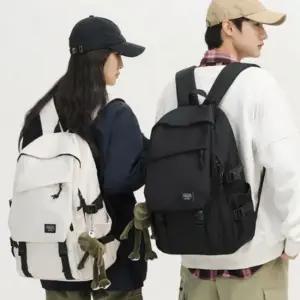 이중 포켓 남여공용 방수 백팩 레저용 커플가방 여행백팩 대학생백팩 커플백팩 학생백팩