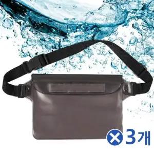 TBZ 3중지퍼 방수 힙색 블랙x3개 런닝힙색 런닝가방 벨트가방 깔끔한가방 옆으로매는가방