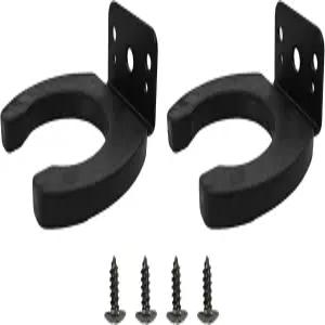 PDETVEO 2PCS 43mm ID 마이크 클립 장착 나사가 있는 헤비 듀티 홀더 무선 벽걸이 브래킷 스튜디오 및