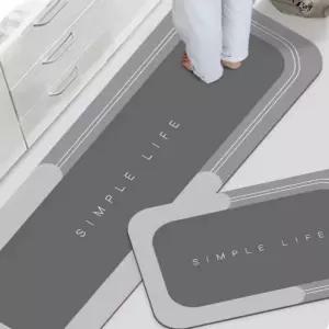 모던 심플한 깔끔한 화장실매트 주방매트 2종세트 LRw2+1OBd