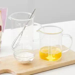 리본제이 1+1 프리미엄 비커 내열 유리 계량컵 350ml + 500ml